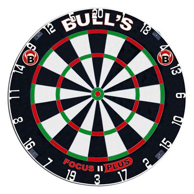 BULL'S Focus II Plus Dart Board/ 45,5 cm / /erpackungseinheit 1 Stück