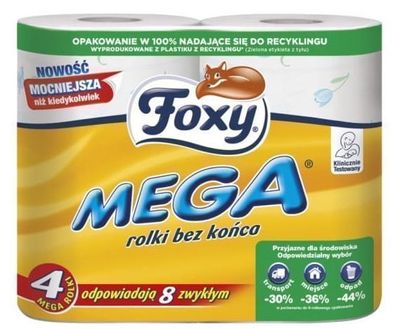 Foxy, Luxe Toilettenpapier-Set, 4 Rollen - Nachhaltig, Sanft & Stark