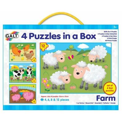 4 Puzzles in einer Box - Bauernhof