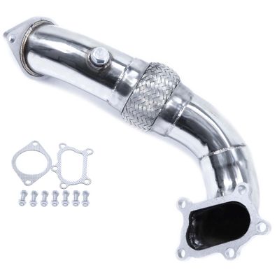 Edelstahl Downpipe Hosenrohr KAT-ERSATZ - MAZDA 3 MPS 2,3 L MZR DISI TURBO 07-13