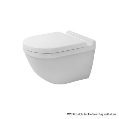 Duravit Starck 3 Wand-Tiefspül-WC 360x540mm mit verdeckter Befestigung, weiß