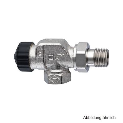 Heimeier Thermostat-Ventilunterteil ger. Widerstand, Axial, DN10 (3/8")