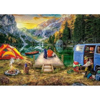 Puzzle 1000 Teile Campingurlaub