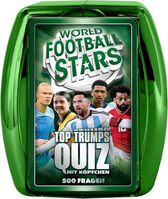 Top Trumps Quiz - Weltfußball Stars (grün) Ratespiel Wissensspiel Fragespiel