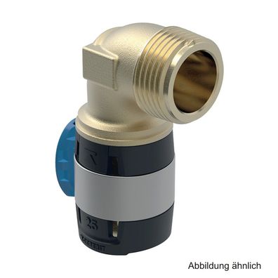 Geberit FlowFit Übergangsbogen 90° mit AG, 20 mm x 1/2"