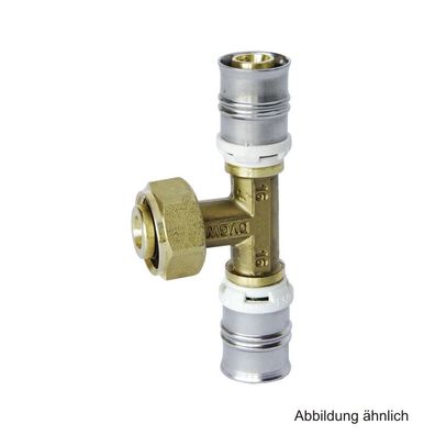 Alpex F 50 PROFI Übergangs-T-Stück 20mm x 1/2" IG x 20mm auf Mepla-Fix
