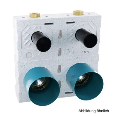 Wasserzählermodul DUO, UP-fix Clever easy 3/4" IG, 20/2-A für 2 Wasserzähler