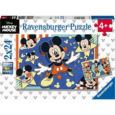 Mickey Mouse im Kino Jigsaw Puzzle, 2x24tlg