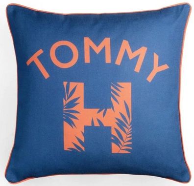 Tommy Hilfiger Tropical Flowers Zierkissenhülle Farbe BLUE Größe 40x40