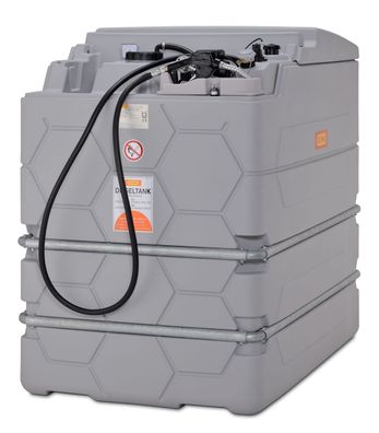 CEMO Cube Dieseltank Indoor Basic 1000l 230V Pumpe 56lmin 4m Schlauch Zapfventil