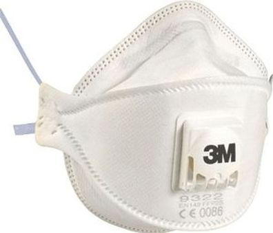 3M Atemschutzmaske 9322 - Komfort, Schutzstufe: FFP-2