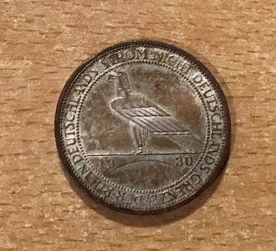 Weimarer Republik 3 Reichsmark Rheinlandräumung 1930 A Silber