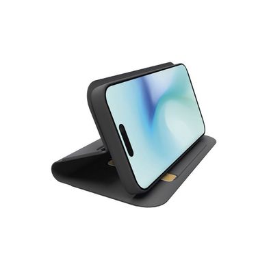 SBS Wallet Stand Etui für iPhone 16 Pro - Schwarz