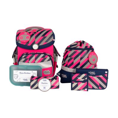 School Mood Schulranzenset Timeless Air+ Yuna Neon Pink