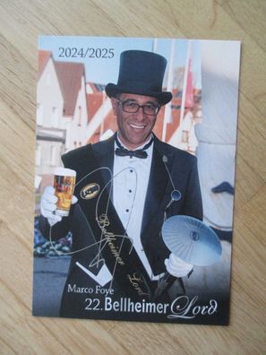 22. Bellheimer Lord 2024/2025 Marco Foye - handsigniertes Autogramm!!!