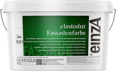 einzA elastodur Fassadenfarbe 12,5 Liter weiß