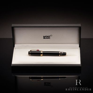 Montblanc Boheme Rouge Line Edelharz Schwarz Gold Füllfederhalter ID 03665 OVP