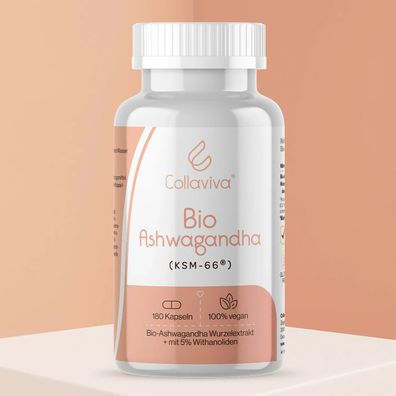 416,51 €/ kg | Collaviva Bio Ashwagandha (KSM-66®), 180 Kapseln, vegan, 64,8g