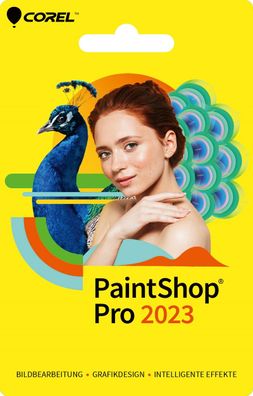 COREL PaintShop Pro 2023, Dauerlizenz, Windows 11/10, Deutsch, Karte mit KEY