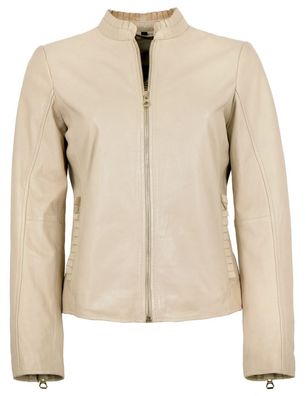 Gipsy - Damen Lederjacke Lammnappa light beige