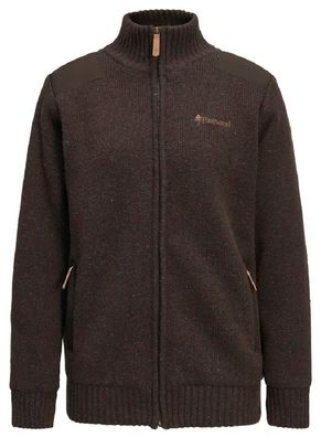 Pinewood 3479 Hurricane Damen Full Zip Sweater D. Brown Melange (235)