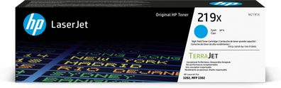 HP 219X High Yield Cyan Original LaserJet Toner Patrone