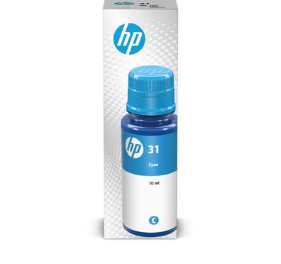 HP 31 Cyan Original Tintenflasche, 70 ml