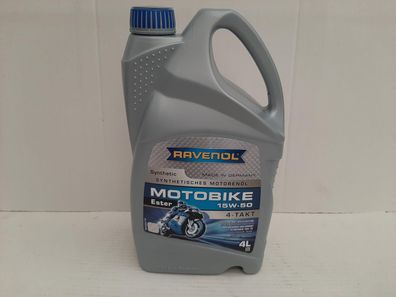 11,20€/ l Ravenol Motobike 4T Ester 15W-50 4 Ltr