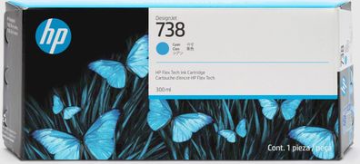HP 738 130-ml Cyan DesignJet Tintenpatrone