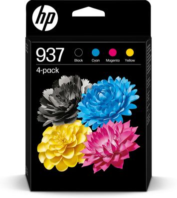 HP 937 CMYK Original Tintenpatrone 4er-Pack