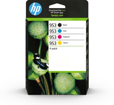 HP 953 4er-Pack Original Druckerpat. Schwarz/Cyan/Magenta/Gelb