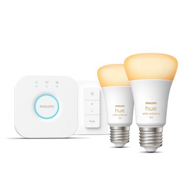 Philips Hue White Ambience E27 8W 2er Starter Set inkl DS