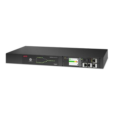 APC RACK ATS, 1HE, 16A, 230V 2 C20 IN, 8 C13, 1 C19 OUT