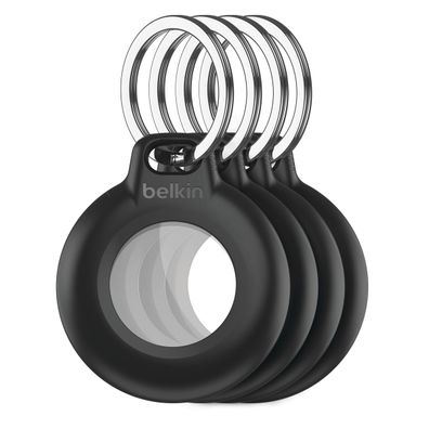 Belkin Secure Holder 4er-Pack wasserfest Apple AirTag, schwarz