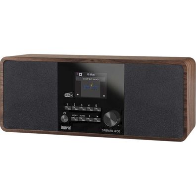 DABMAN i200 Multif.-Stereo-Radio DAB+/ FM/ Internet, Holzoptik