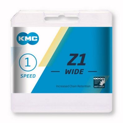 KMC Z1 Wide Fahrradkette 1/2"-1/8" 112 Glieder 1V Silber