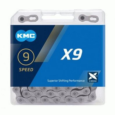 KMC kette X91/2 x 11/128 9SP 114 Glieder grau