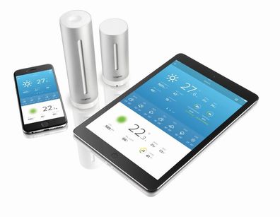 Netatmo NWS01-EC - Aluminium - Innen-Luftdruck - Innen-Hygrometer