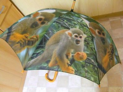 Regenschirme Totenkopfäffchen Stockschirme Schirm Schirme Regenschirm Affen Affe Tier