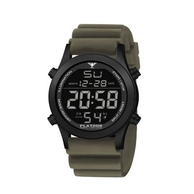 KHS - KHS. PLABSD. DSGO - Armbanduhr - Herren - Quarz - Platoon Black Steel Digital