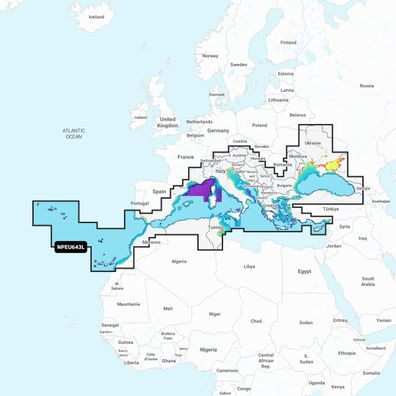 Navionics Platinum+ Large Mittelmeer & Schwarzes Meer Micro SD-Karte