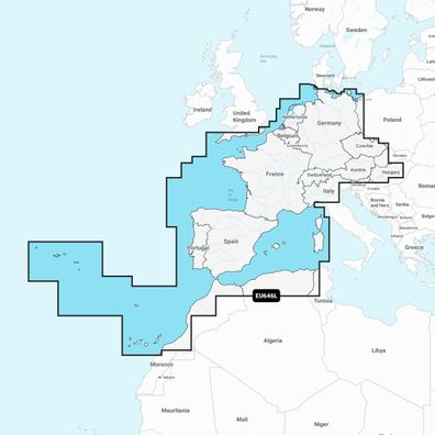 Navionics+ Large Europa, Mitte & Westen Micro SD-Karte