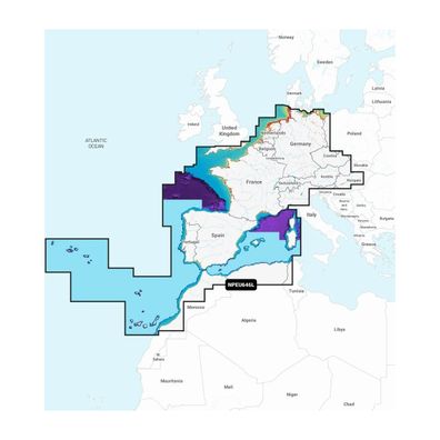 Navionics Platinum+ Large Europa, Mitte & Westen Micro SD-Karte