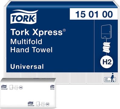 Tork Xpress Multifold-Handtücher H2 Universal Interfold-Falzung 1-lagig 4.830 Tücher