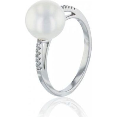 Luna-Pearls - 005.1033 - Ring - 585 Weißgold - Süßwasser-Zuchtperle 9-9.5mm