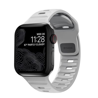 Nomad Sport Strap V2 Armband für Apple Watch 49/45/44/42mm - Lunar Gray (Grau)