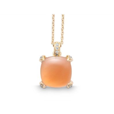 Quinn - 527322949 - Halskette - Damen - Gelbgold 585 - Mondstein