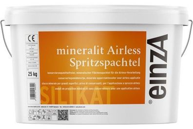 einzA mineralit Airless Spritzspachtel 25 kg weiß