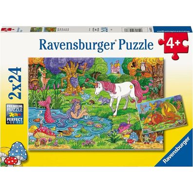 Puzzle 2x24 Teile Magischer Wald ab 4 Jahre