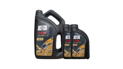 Fuchs Titan 5W-30 GT1 Pro C3 5W-30 1x5 + 2x1 liter , BMW Llo4, Vw 50400 -50700